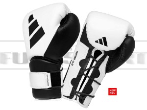Power 350 Dual Lace rękawice Adidas Elite Training white-black -ADIPWR350TG