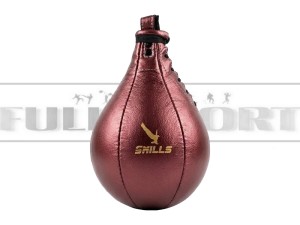 Gruszka bokserska Skills Burgund Metalic - 24cm skórzana