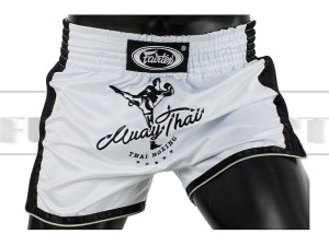 Spodenki Muay-Thai FAIRTEX - BS1707 New Styl White-Black