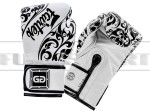Rękawice do kick-boxingu Fairtex BGVG1 GLORY - White-Black Limited Edit.