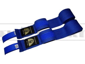 Bandaże bokserskie Green Hill Blue New Logo - bawełna