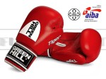 AIBA - Green Hill rękawice bokserskie TIGER z AIBA Red