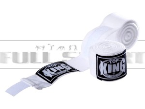 Bandaże Bokserskie TOP KING White - 4,0m