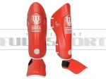 Ochraniacze goleni i stopy Masters NS-30 Red - WAKO Approved