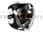 OverLord kask sparingowy z osłoną PREDATOR - black-white