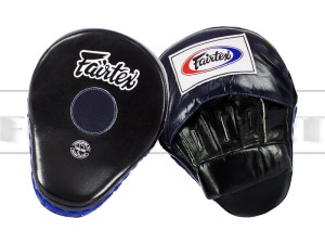 Łapki bokserskie profilowane Fairtex FMV9 - black-blue