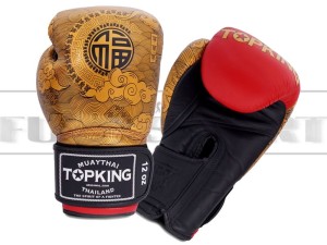 Rękawice bokserskie Top King HAPPINESS CHINESE - Red
