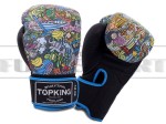 Rękawice bokserskie Top King THAI CULTURE - Black-Blue