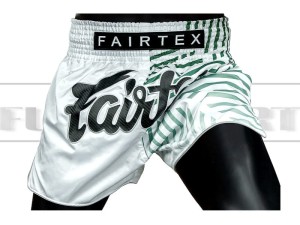 Spodenki Muay-Thai FAIRTEX - BS1923 White-Green