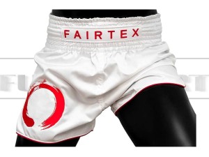 Spodenki Muay-Thai FAIRTEX - BS1918 White-Red