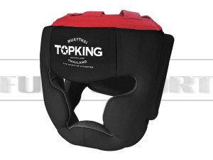 Kask bokserski TOP KING Extra Coverage Black-Red