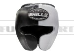 SKILLS Kask bokserski PRO Leather - black-grey
